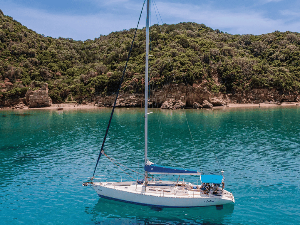 image presenting excursion Shipwreck & Blue Caves Sailing Cruise with Atlantic 49